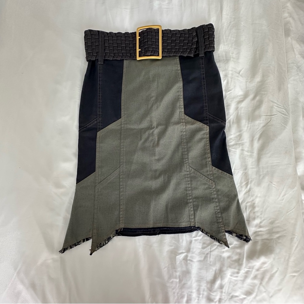 Buffalo David Bitton Y2K Mixed Blue Pencil Skirt 27